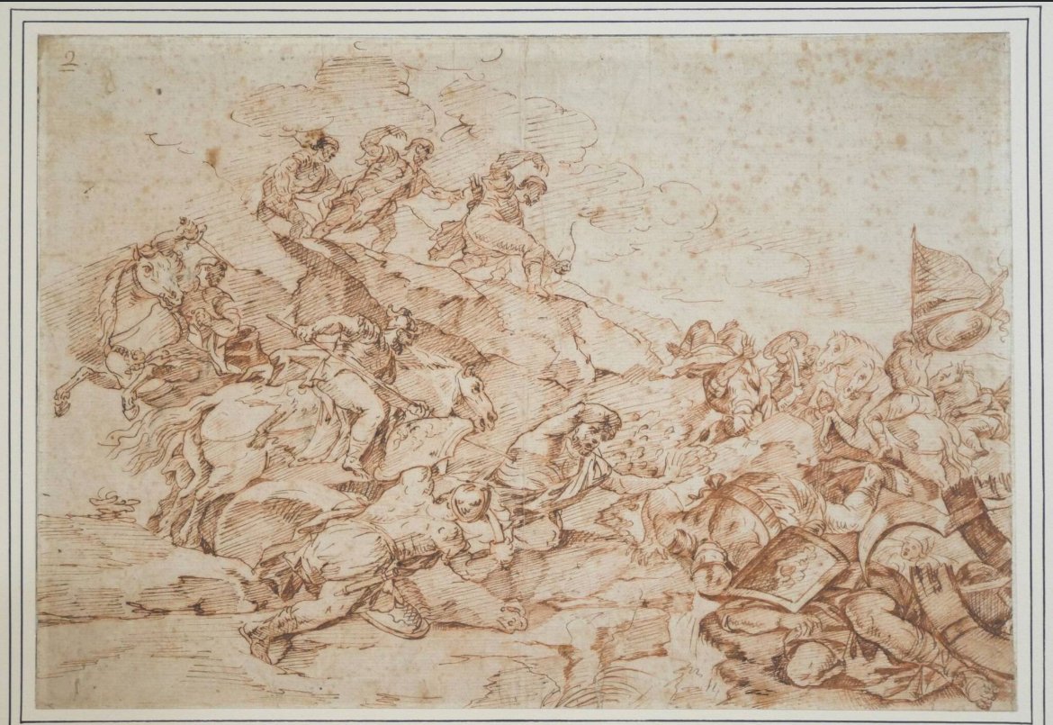 17th Century Italian School, Skirmish Scene