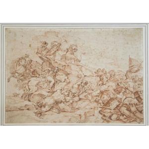 École italienne du XVIIe siècle, Scène d’escarmouche