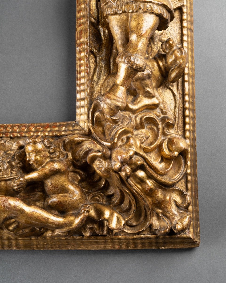 4 Seasons Frame - Golden Wood - Italy (florence) - Circa 1600-photo-3