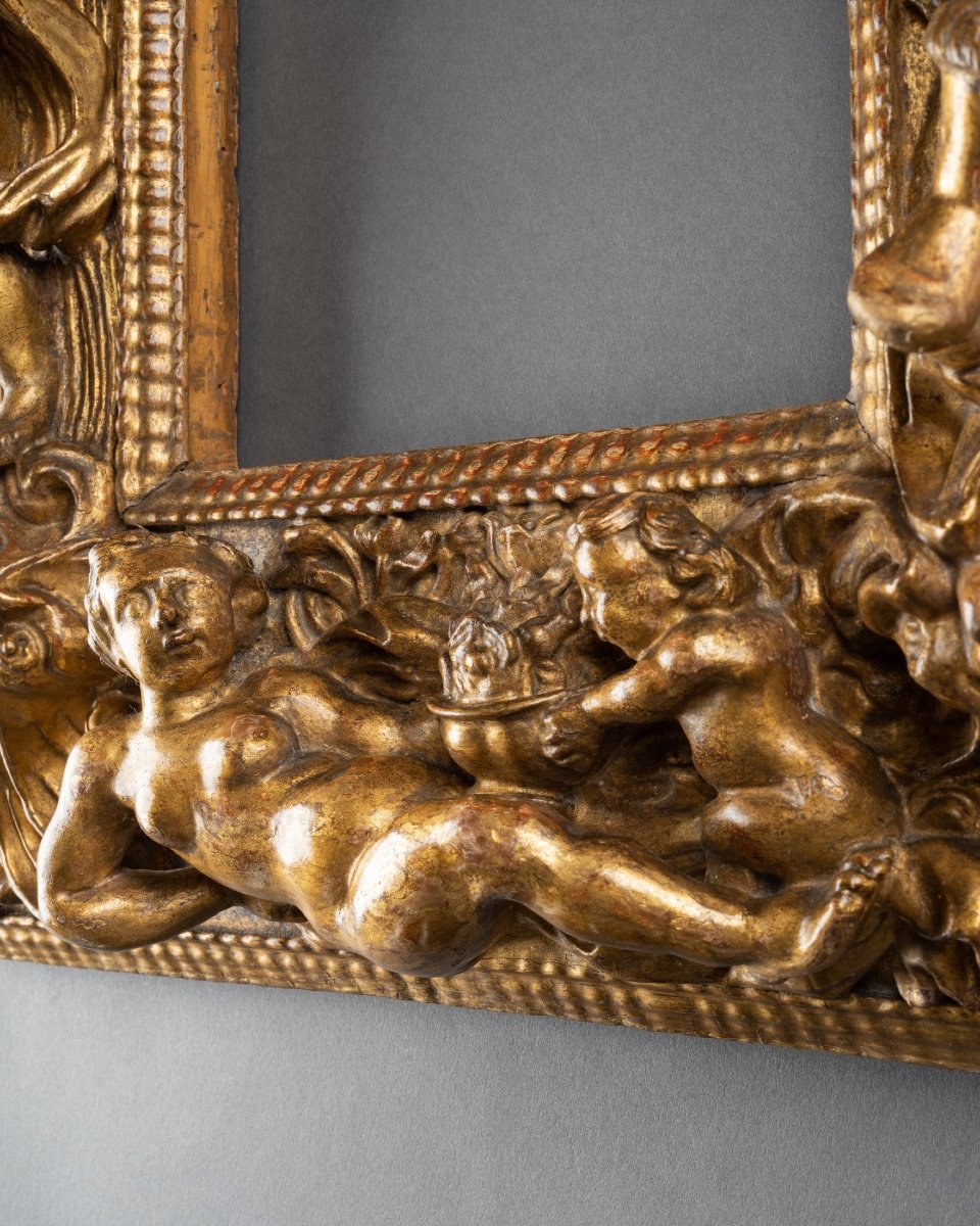 4 Seasons Frame - Golden Wood - Italy (florence) - Circa 1600-photo-3
