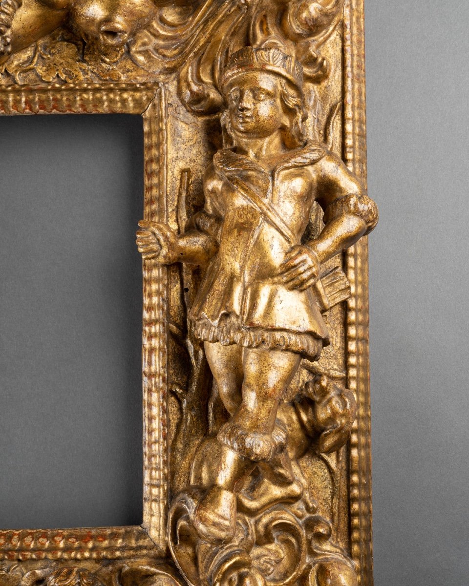 4 Seasons Frame - Golden Wood - Italy (florence) - Circa 1600-photo-6