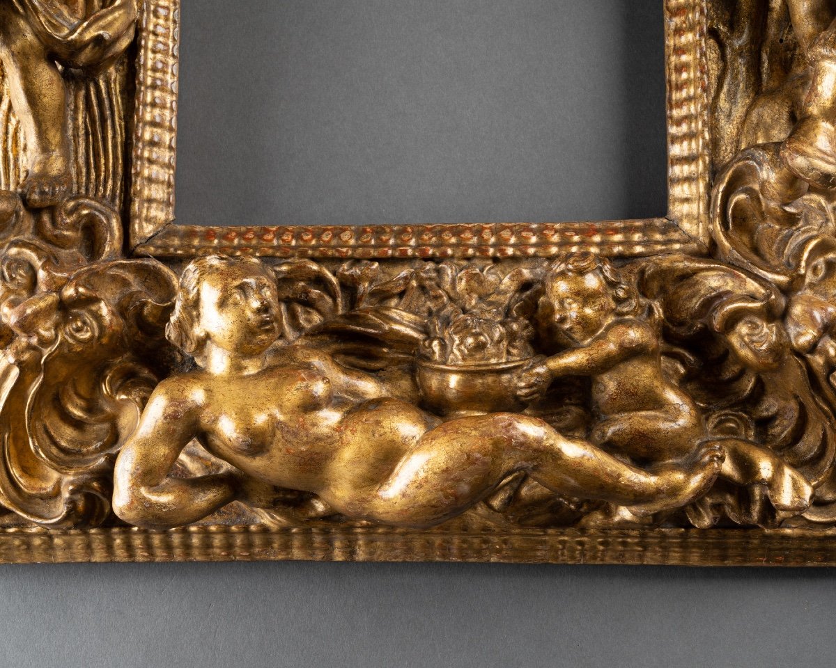 4 Seasons Frame - Golden Wood - Italy (florence) - Circa 1600-photo-7