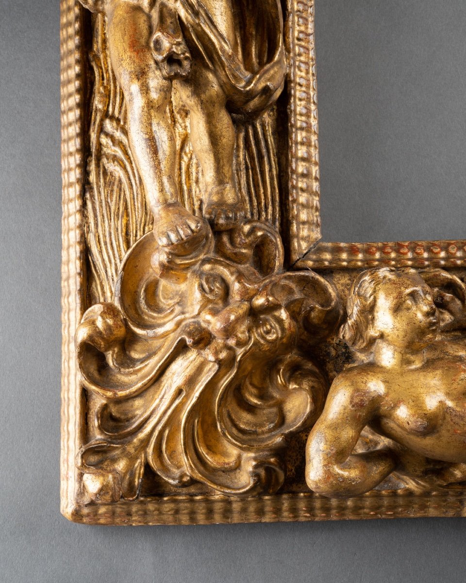 4 Seasons Frame - Golden Wood - Italy (florence) - Circa 1600-photo-8