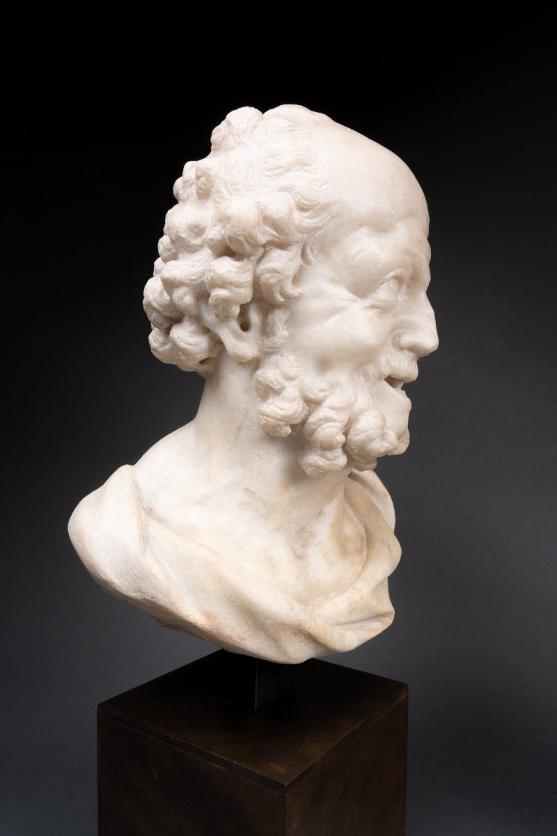 Pair Of Marble Busts - Italy - Late 17th Century-photo-4