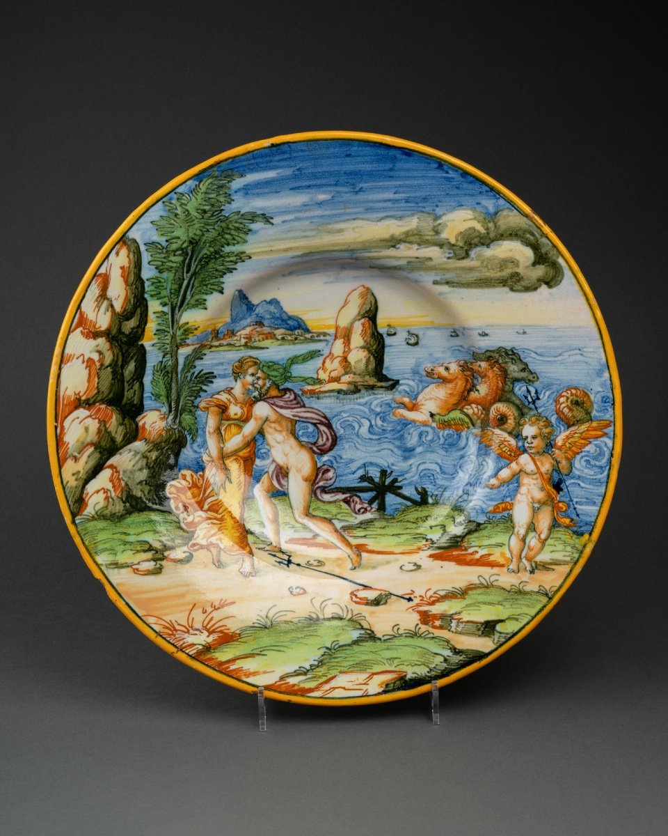 Historiated Majolica Urbino, Circa 1550-70 - Probably Fontana Workshop-photo-2