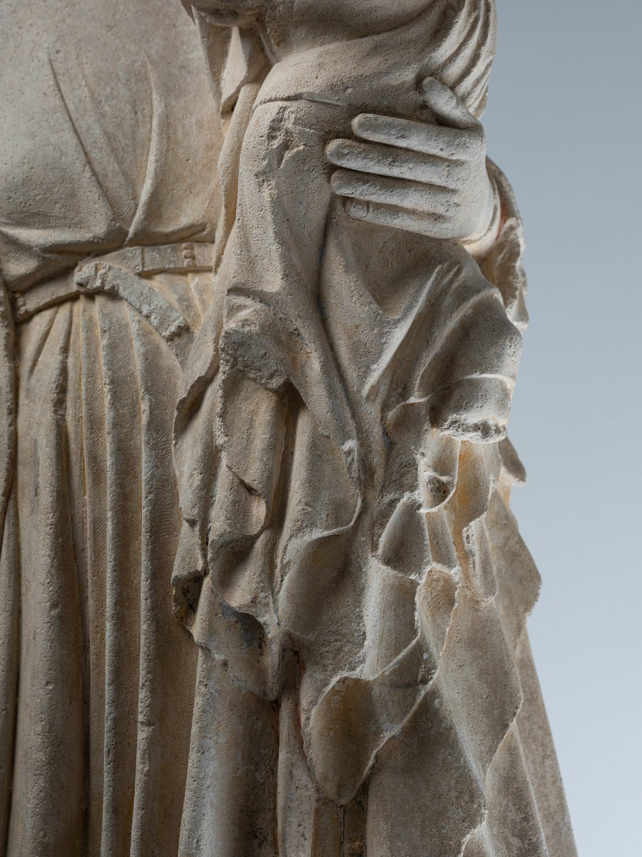 Vierge à l’enfant – Lorraine – début XIVeme siècle -photo-3