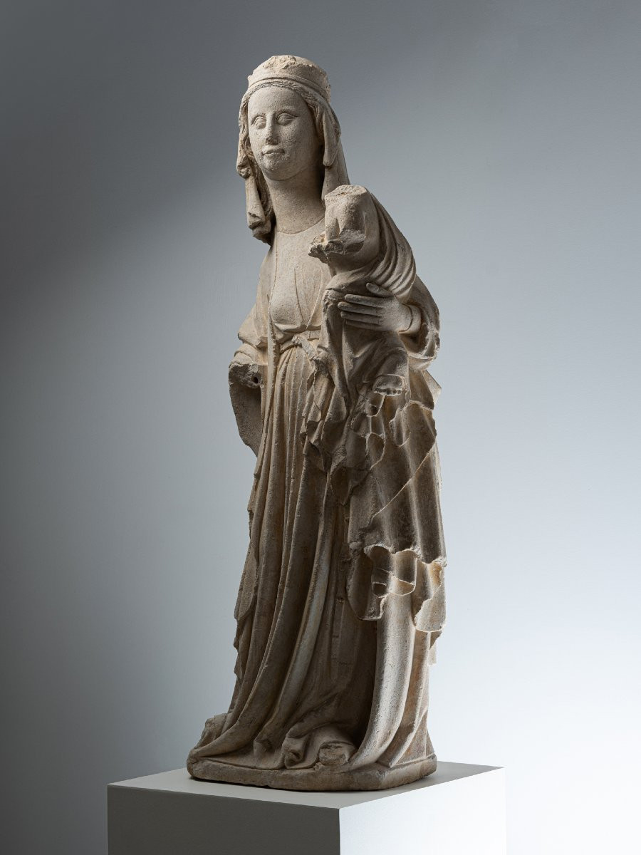 Vierge à l’enfant – Lorraine – début XIVeme siècle -photo-4