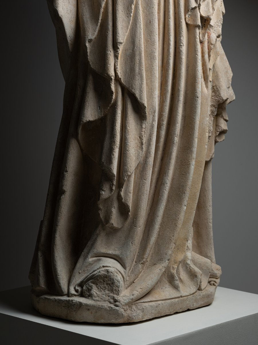 Vierge à l’enfant – Lorraine – début XIVeme siècle -photo-4