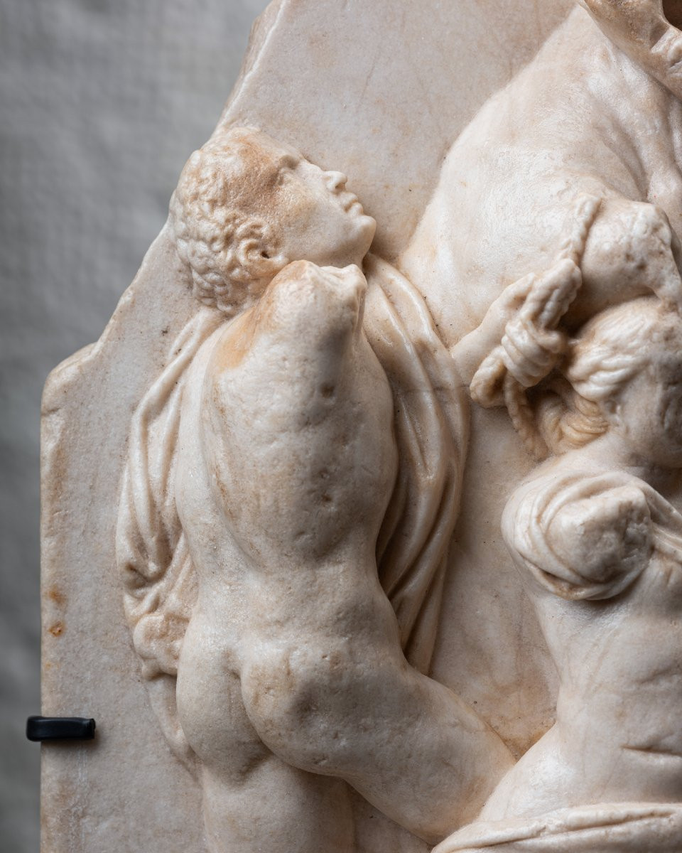 Bas relief représentant le Taureau Farnèse – Italie – XVIeme siècle-photo-3