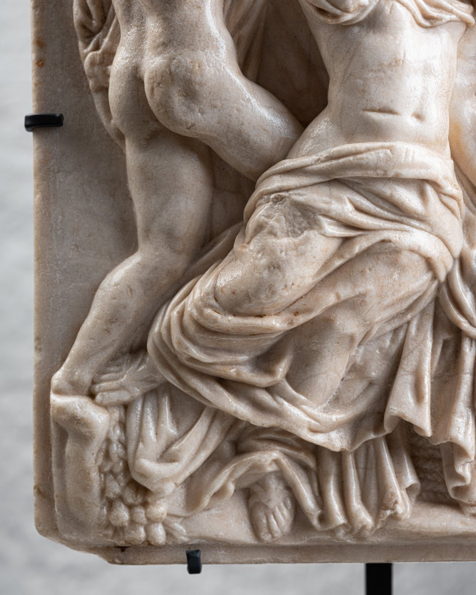 Bas relief représentant le Taureau Farnèse – Italie – XVIeme siècle-photo-4