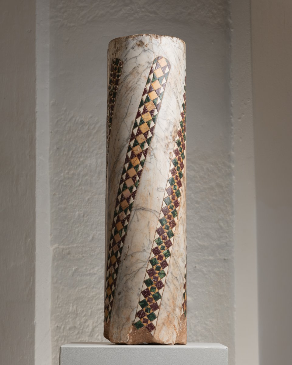 Cosmatesque Column - Lazio - 13th Century-photo-3
