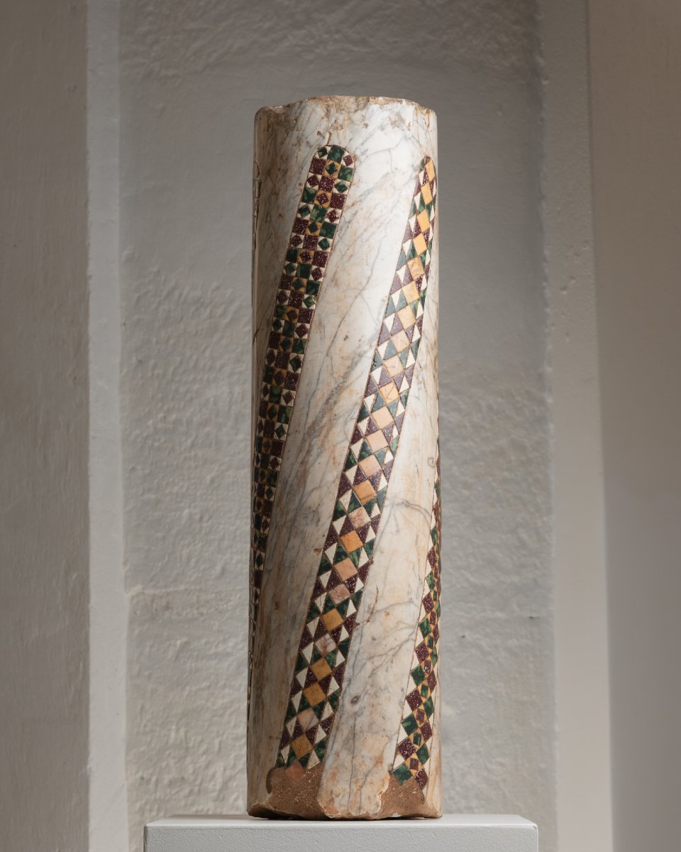 Cosmatesque Column - Lazio - 13th Century-photo-1