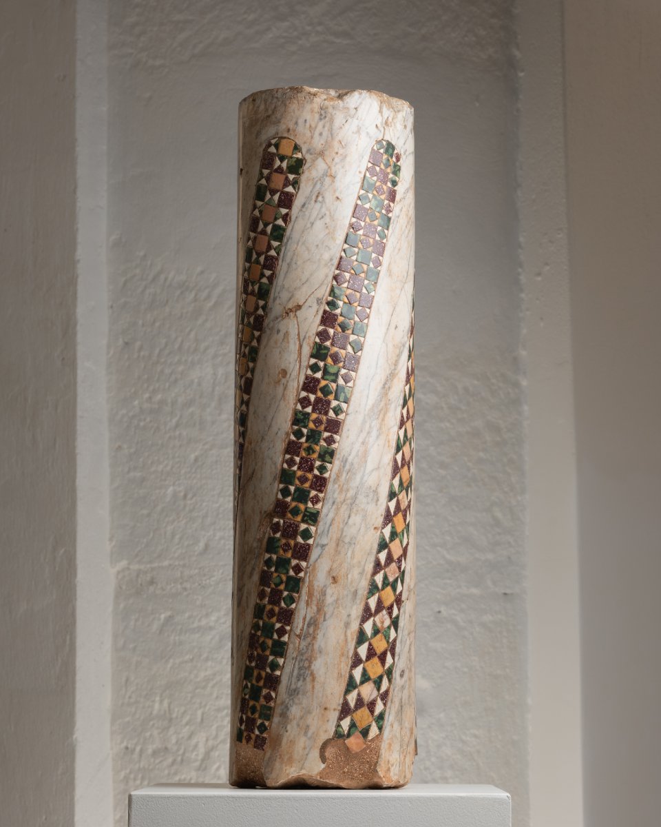 Cosmatesque Column - Lazio - 13th Century-photo-2