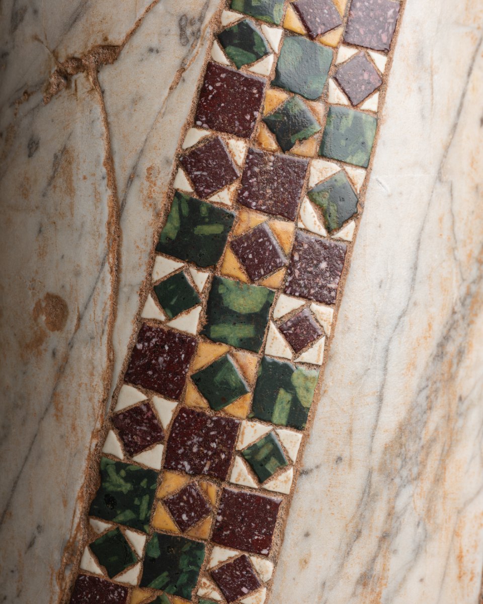 Cosmatesque Column - Lazio - 13th Century-photo-3