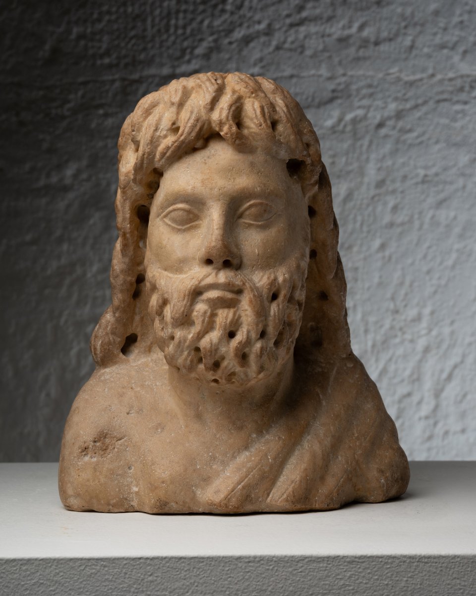 Christ philosophe en marbre – Paleochrétien –  IVe siècle ap. J.-C.