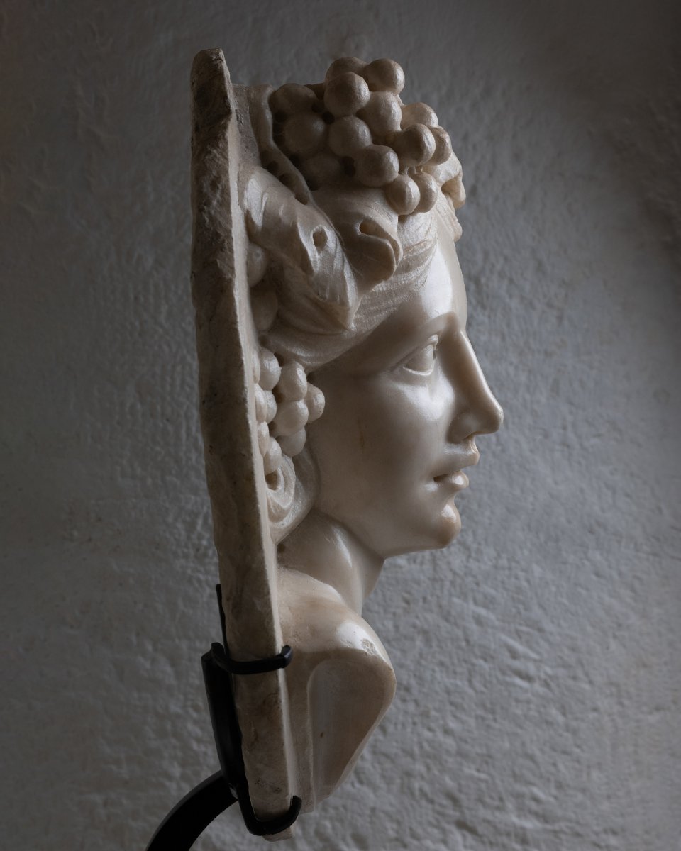 Pair Of Marble Medallions – Northern Italy – 17th Century-photo-3