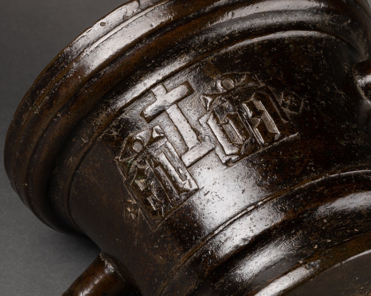 Bronze Mortar - France - Circa 1500-photo-1