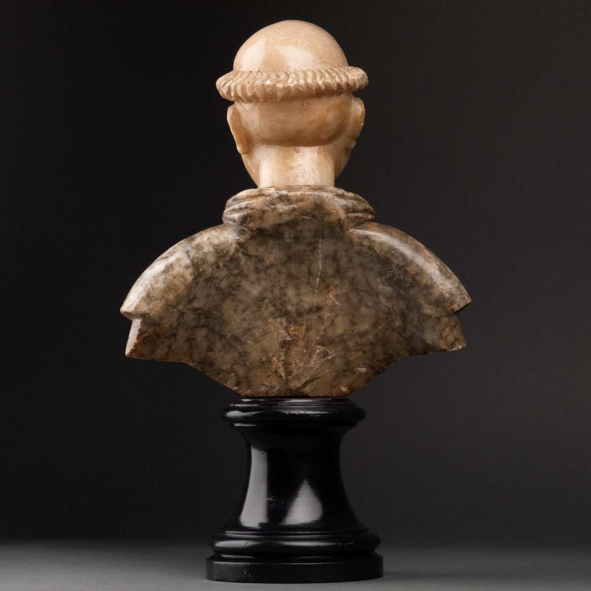Bust Of Saint Dominic - Alabaster - Italy - XVIIth Century-photo-3