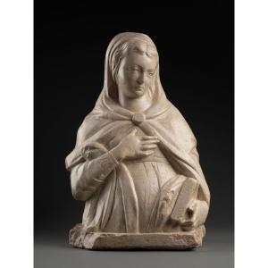 Half-bust Of A Virgin Of The Annunciation - Italy - End Of The 15th Century