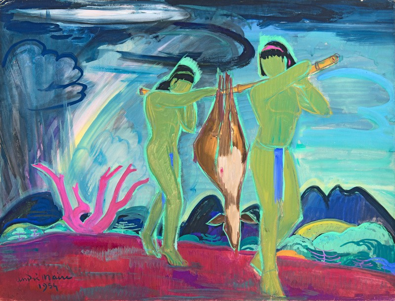 André Maire (1898 - 1984) — Vietnam, Return From Hunting