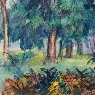 André Maire (1898 - 1984) — Indochine, Saïgon, sous les frondaisons, 1920-photo-4
