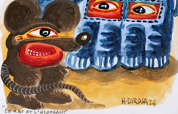 Hervé Di Rosa (1959) — The Rat And The Elephant, 2024-photo-2