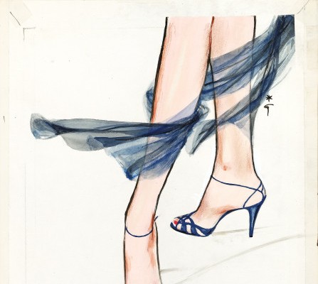 René Gruau (1909 - 2004) — Scarf And Pumps-photo-2