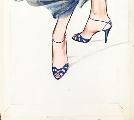 René Gruau (1909 - 2004) — Scarf And Pumps-photo-3