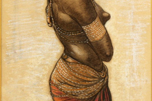 Gaston Suisse (1896 - 1988) — Swahili Woman In Profile-photo-3