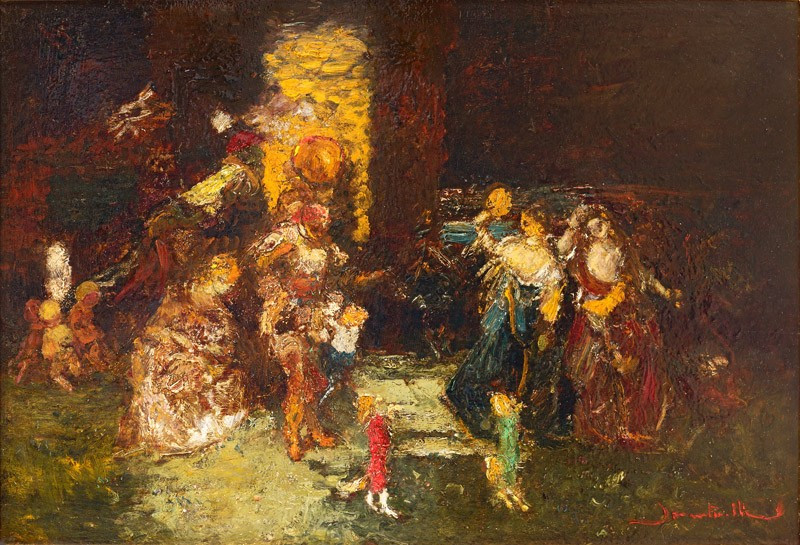 Adolphe Monticelli (1824 - 1886) — Les bohémiens