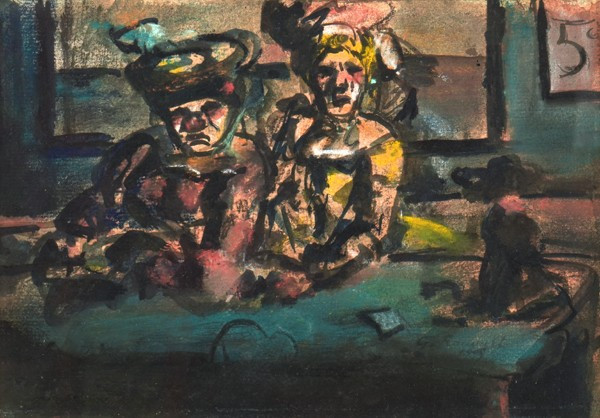 Georges Rouault (1871 - 1958) Caissières de cirque forain III, 1905