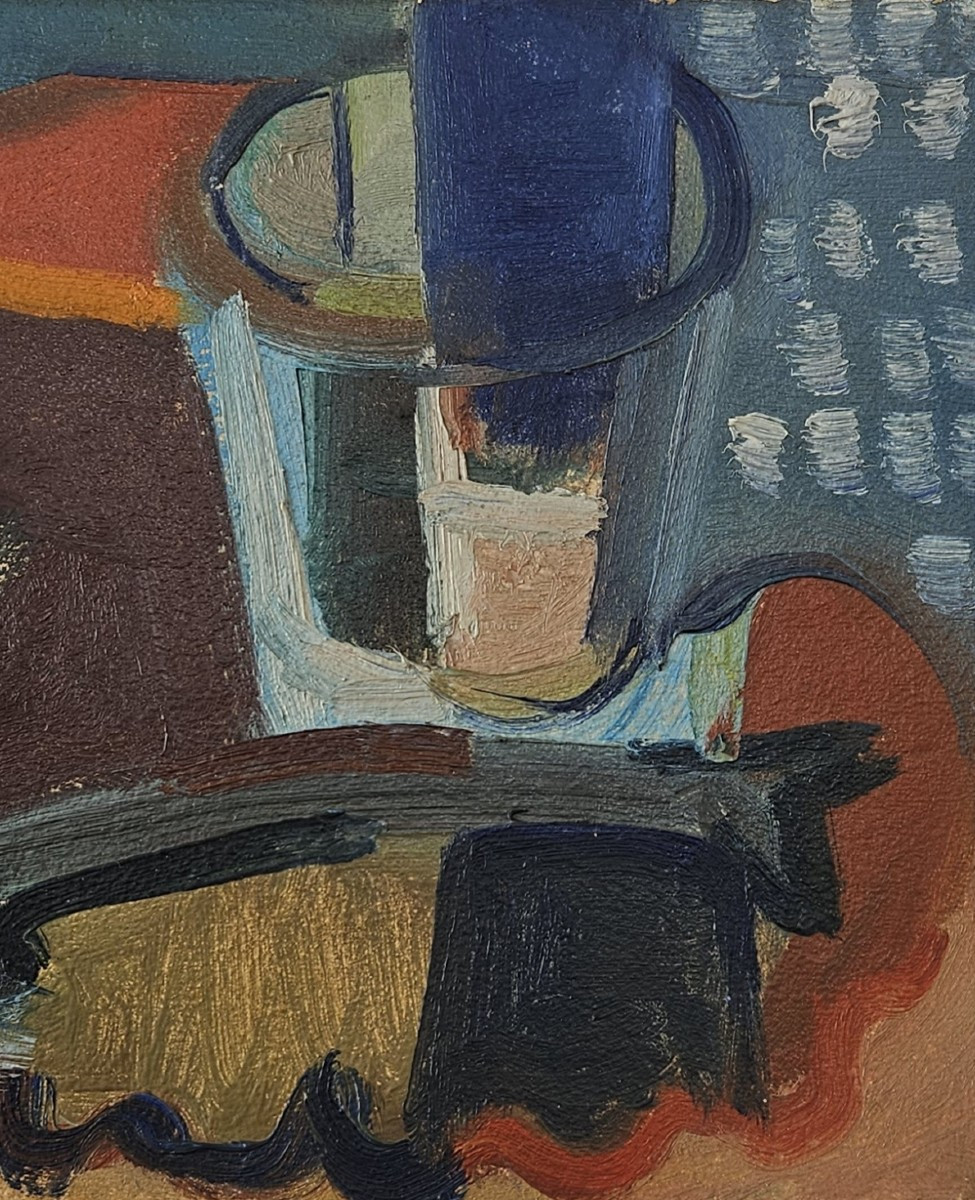 Youla Chapoval (1919 - 1951) — Nature morte à la pipe, 1946-photo-4