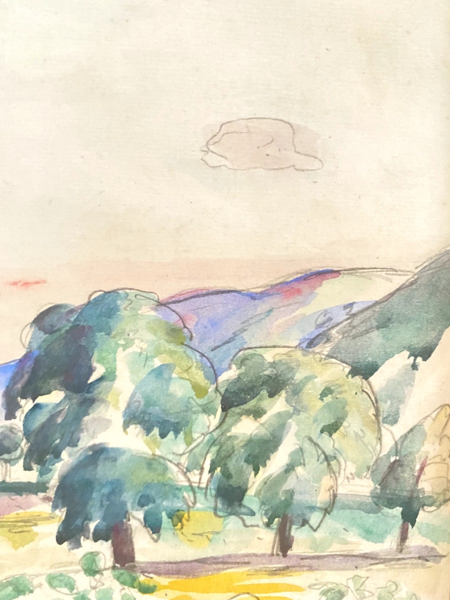 Henri Manguin (1874 - 1949) — Landscape Of Gassin, 1924-photo-2