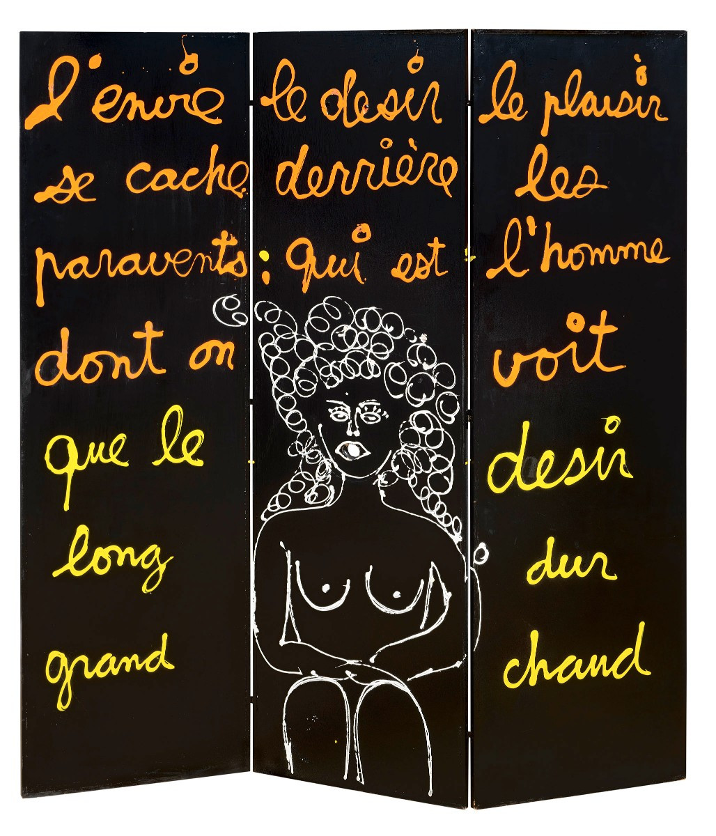BEN Vautier (1935 - 2024) — Paravent érotique-photo-2