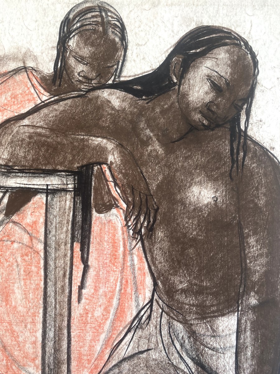 André Maire (1898 - 1984) — Madagascar, Two Women Styling Their Hair -photo-3