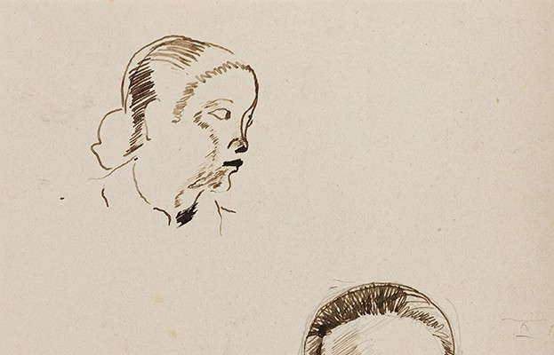 Joseph Inguimberty (1896 - 1971) — Etude de visages féminins, Indochine, circa 1930-photo-2
