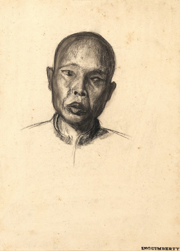 Joseph Inguimberty (1896 - 1971) — Indochine, portrait d'homme