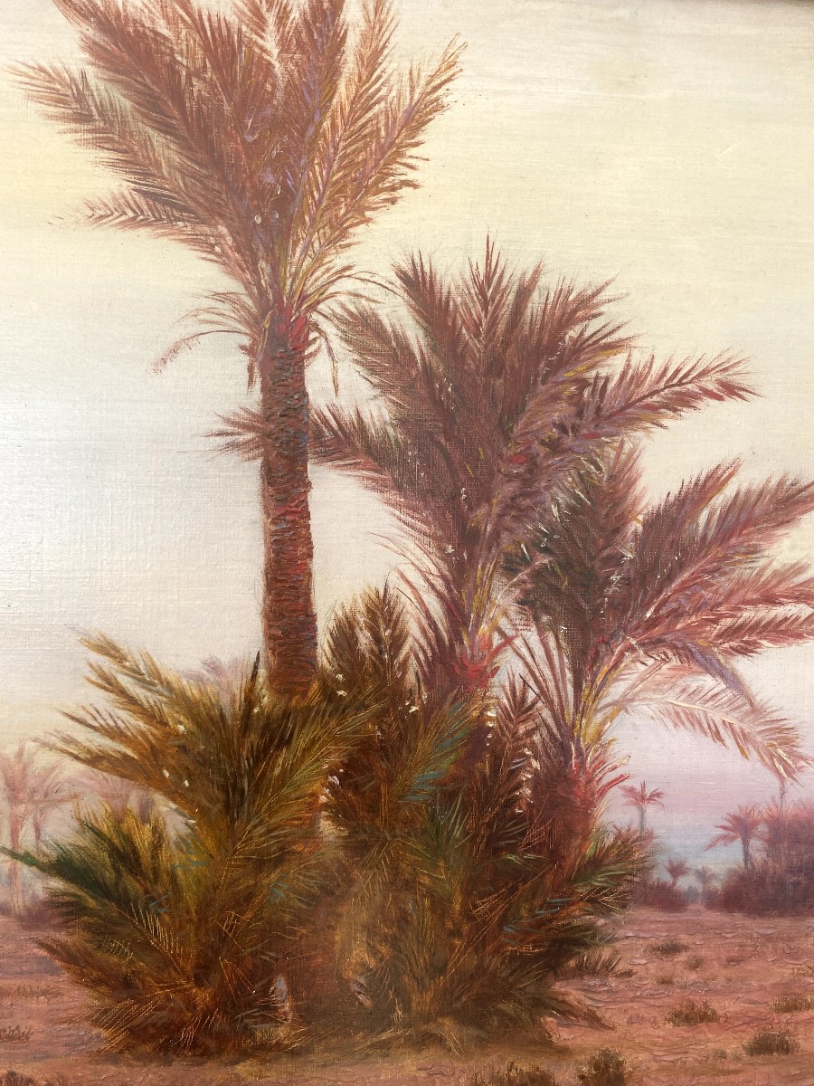 Otto Pilny (1866 - 1936) — Le Caire, dromadaires dans le désert, 1901-photo-3