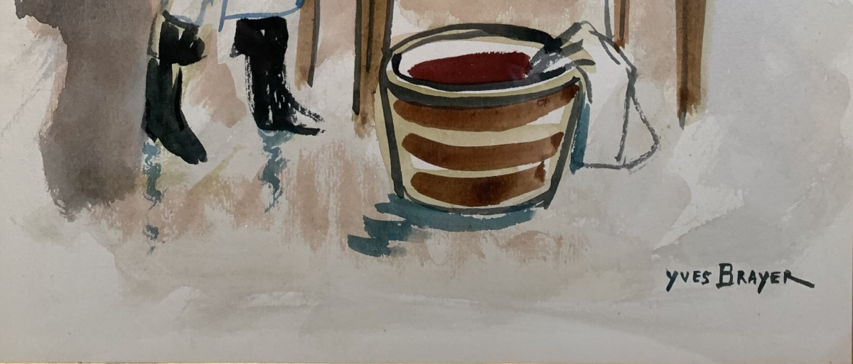 Yves Brayer (1907 - 1990) — Preparing The Pig-photo-4