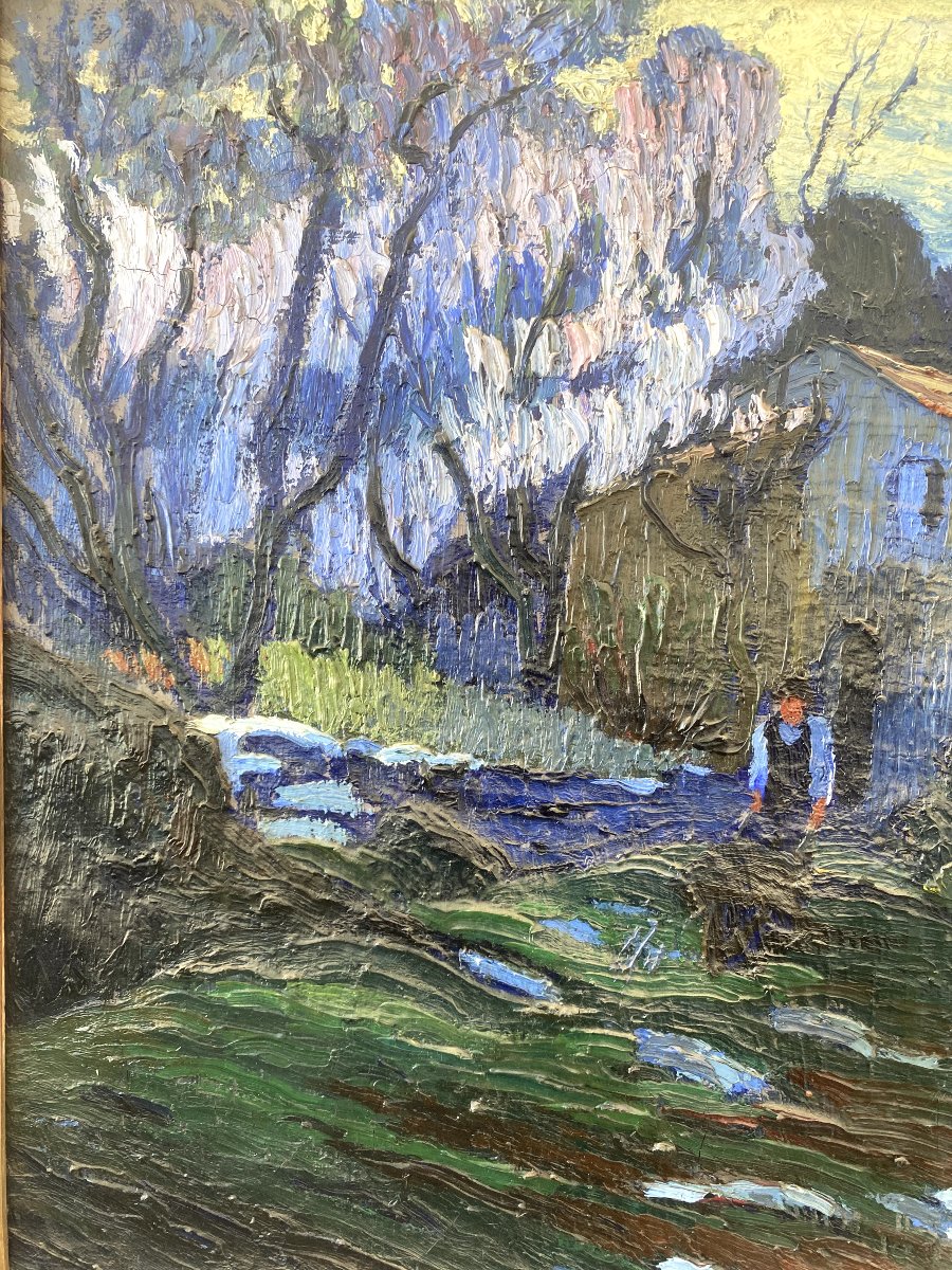  Louis Mathieu Verdilhan (1875 - 1928) — Cerisiers en fleurs aux environs d'Allauch-photo-2