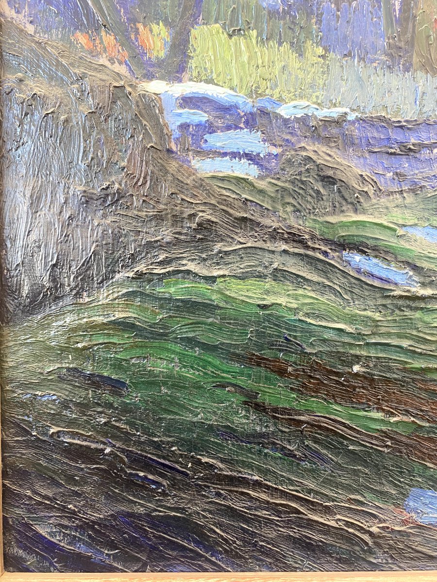  Louis Mathieu Verdilhan (1875 - 1928) — Cerisiers en fleurs aux environs d'Allauch-photo-3