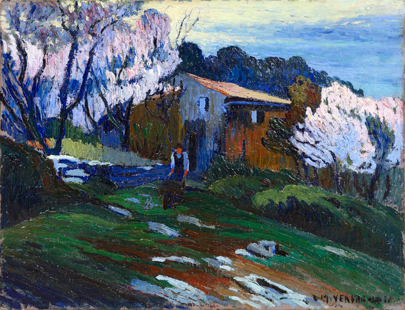  Louis Mathieu Verdilhan (1875 - 1928) — Cerisiers en fleurs aux environs d'Allauch