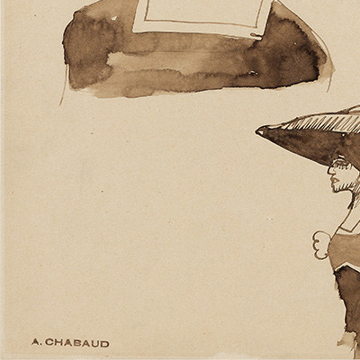 Auguste Chabaud (1882 - 1955) — Etude de femme au chapeau, circa 1907-photo-4