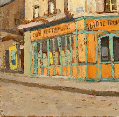 Jacques Martin Ferrières (1893 - 1972) — Paris, sur une place la Fine Fourchette-photo-4