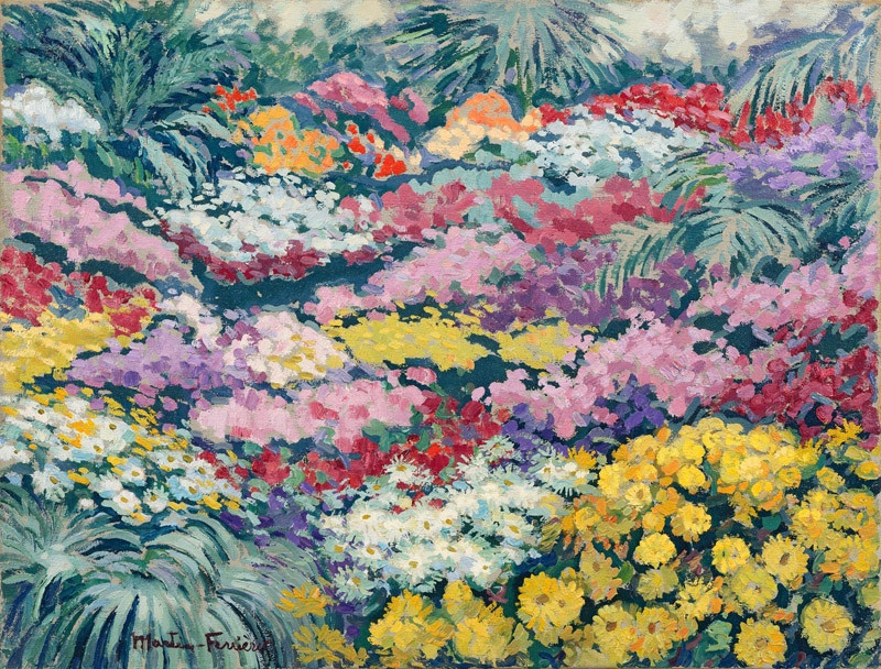 Jacques Martin Ferrieres (1893 - 1972) — Parterre de marguerites