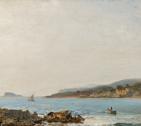 Raphael Ponson (1835 - 1904) — Rochers à Bandol-photo-3