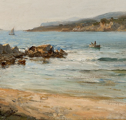 Raphael Ponson (1835 - 1904) — Rochers à Bandol-photo-4