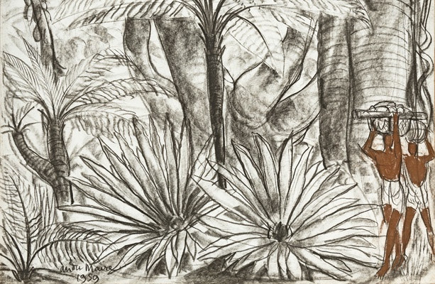 André Maire (1898 - 1984) — Madagascar, personnages sous le baobab, 1959-photo-4