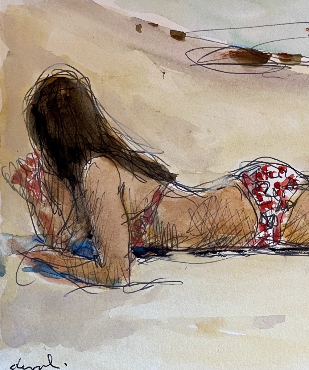 Pierre Deval (1897 - 1993) — Bather Lying On Her Stomach-photo-2