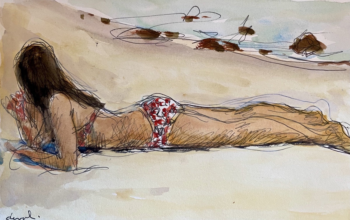 Pierre Deval (1897 - 1993) — Bather Lying On Her Stomach